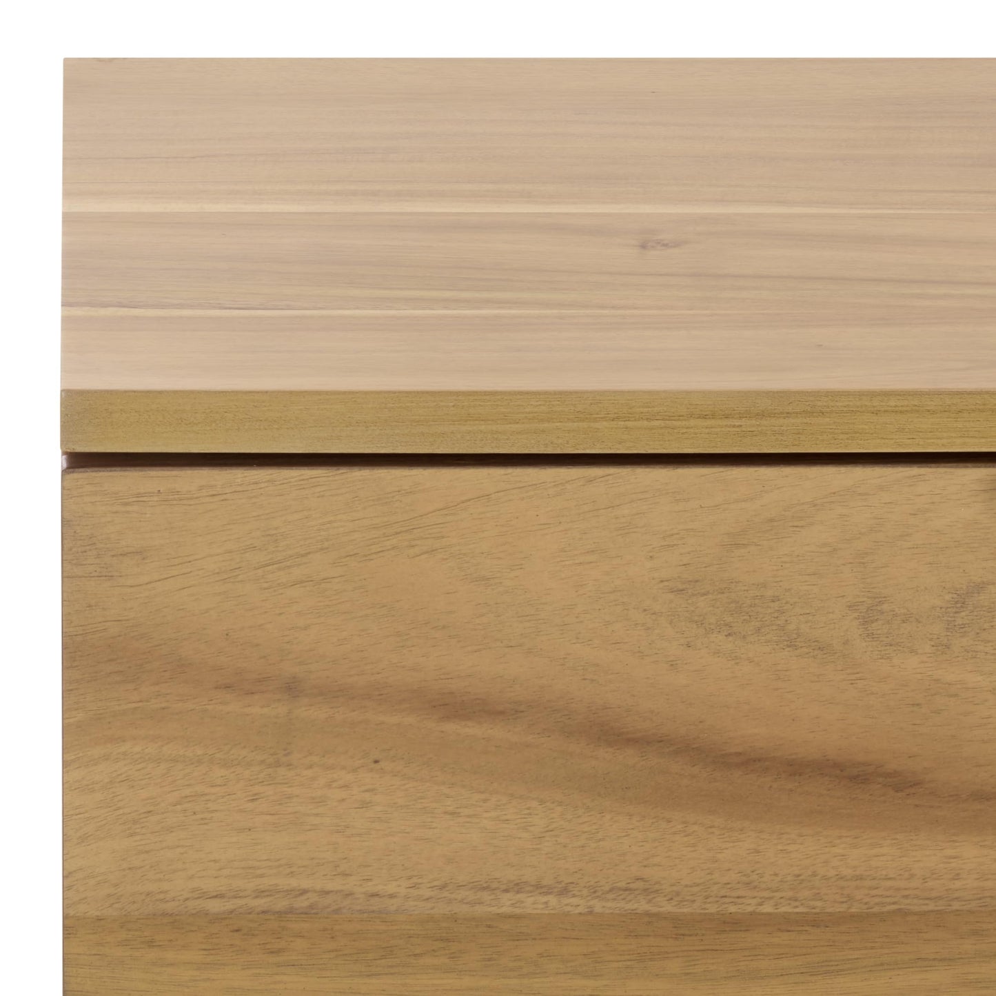 SAFAVIEH Home Collection - Brylin 3-Drawer Nightstand Table, Natural with Black Handles & Base, Fully Assembled (NST6404B)