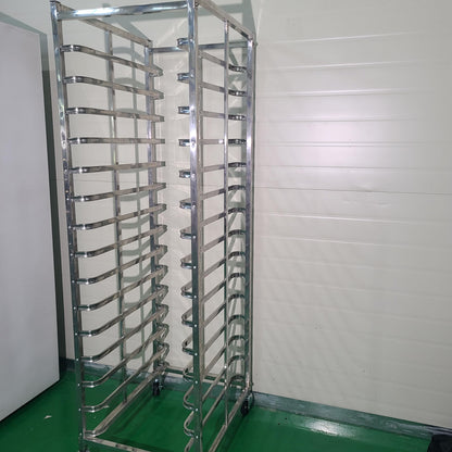 15 Shelf Rolling Rack for Brewery and Beverage Industry Heavy Duty Storage Solution
