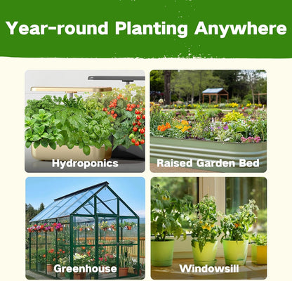8 30,000+ 32 USDA Zone Heirloom Seed Bank, Non-GMO Varieties of Seeds for Planting Vegetables Herbs, Survival Seed Kit