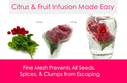 No Mess Cold Brew Coffee Filters - Disposable Biodegradable Fine Mesh Brewing Bags for French/Cold Press