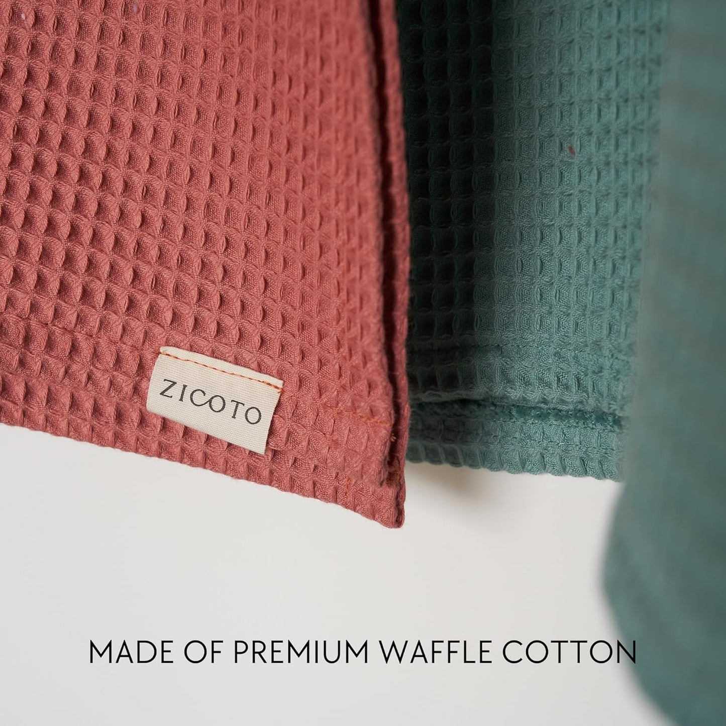 ZICOTO Soft Hooded Beach Towel for Kids - Cute Towel for Babies and Toddler Made of Waffle Cotton - Perfect Lightweight