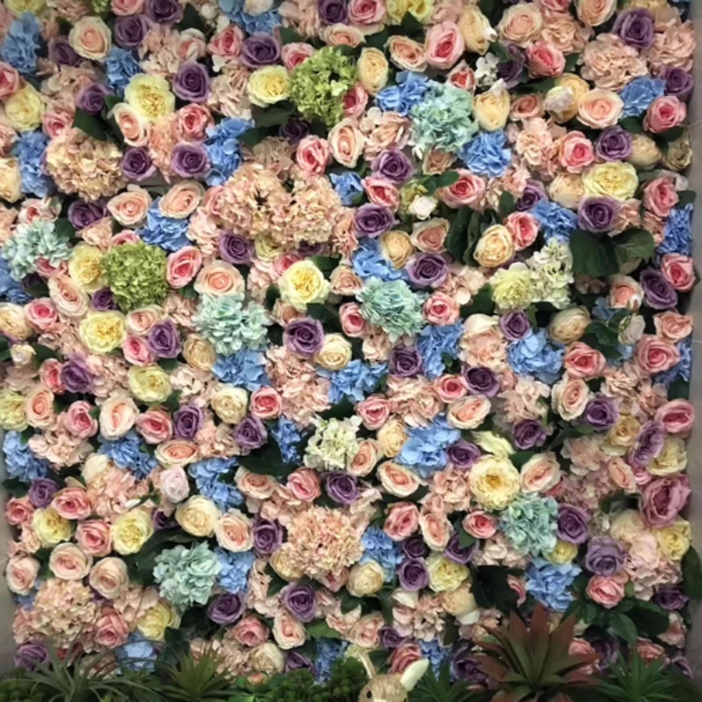 JIIPOREGJ Floral Backdrop Artificial Flower Wall Decor for Shower Wedding Photo Background Decoration Home Party Decor 12 Piece