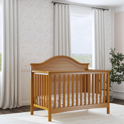 Carter's by Davinci Nolan 4-in-1 Convertible Crib in Chestnut, Greenguard Gold Certified