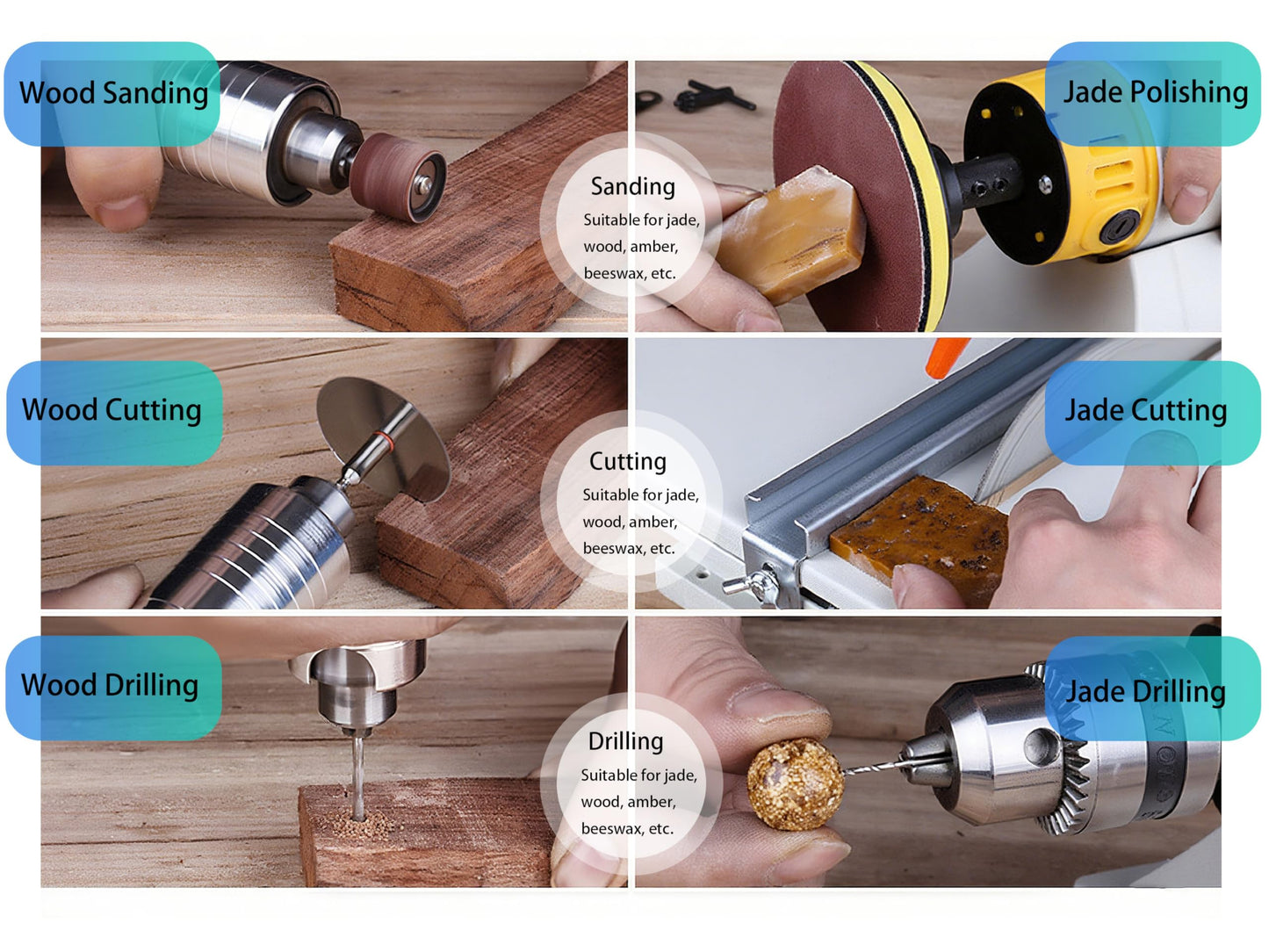Lapidary Saw for Jewelry and Rock, 110V 750W Lapidary Equipment Mini Table Saw for DIY Gem Stone Jade Rock Grinding Woodworking Carving