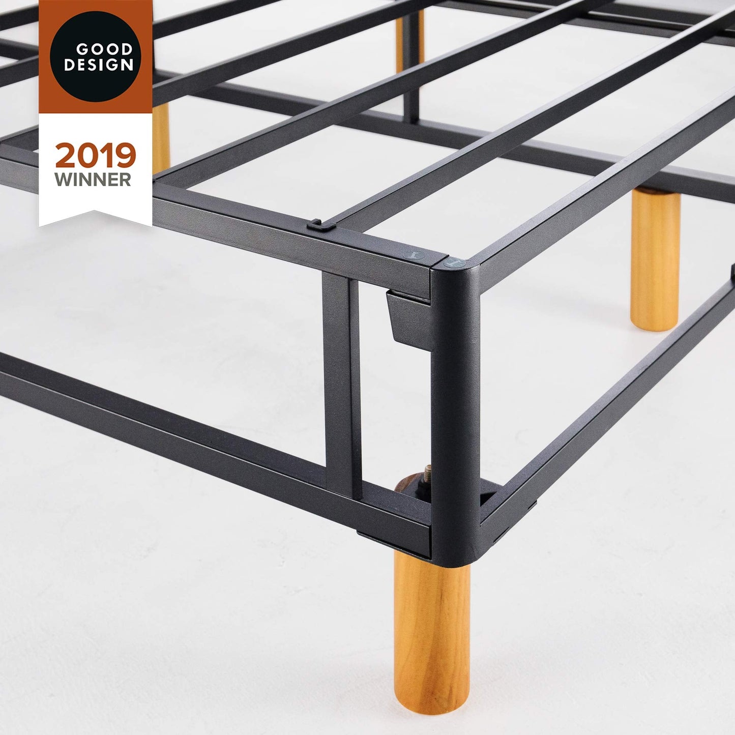 Zinus Good Design Award Winner Justina Metal Mattress Foundation / 16 Inch Platform Bed/No Box Spring Needed, Queen