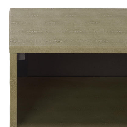 Safavieh Home Collection Meilana Light Taupe/Brass 1-Shelf 1-Drawer Nightstand