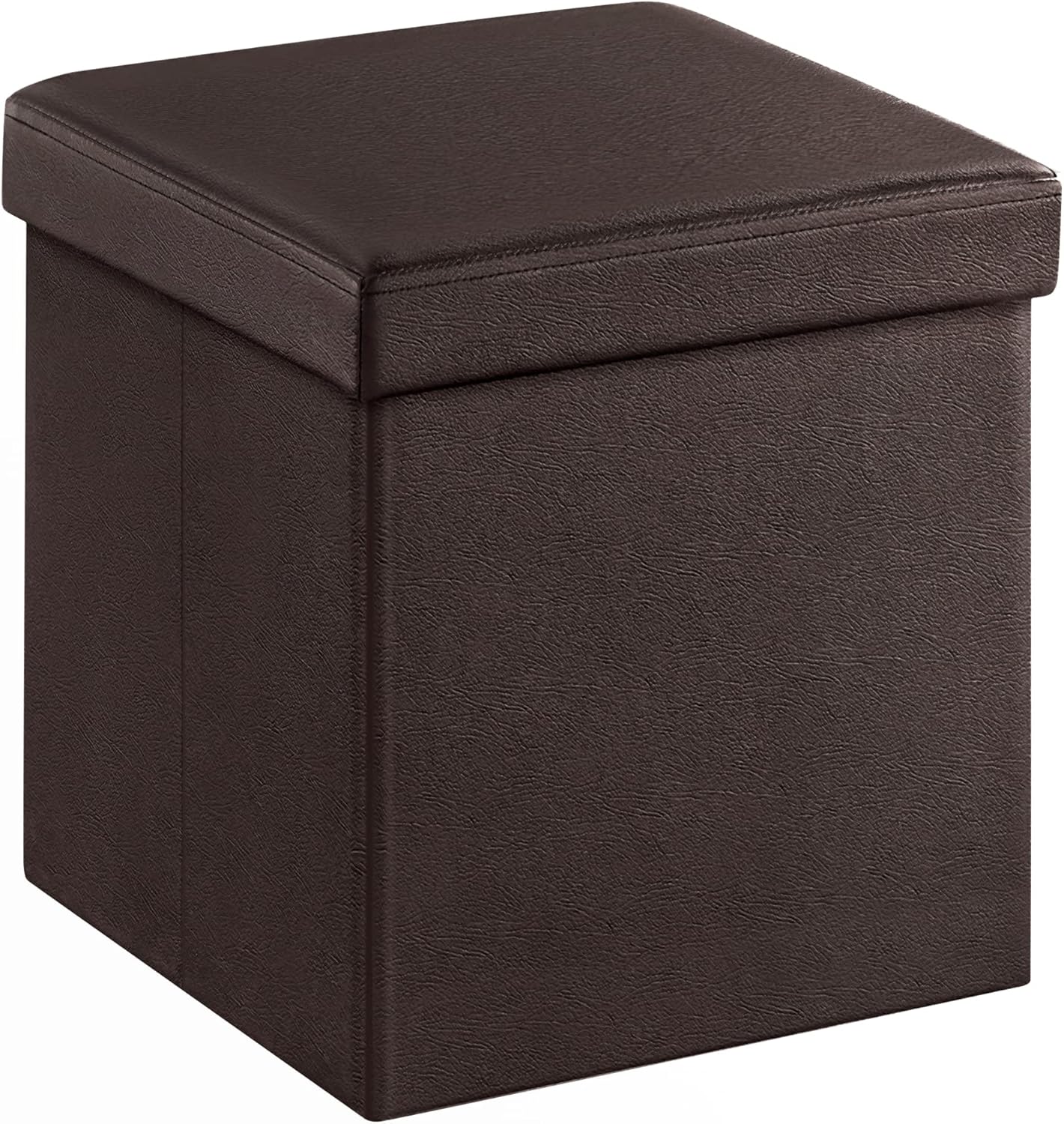 15 Inches 660 lb, ULSF10B SONGMICS MAZIE Collection - Ottoman with Storage, Footstool, Storage Ottoman, Load for Dorm