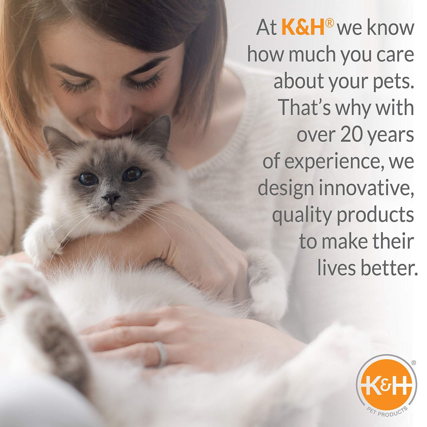 K&H Pet Products Heated Extreme Weather Outdoor Kitty Pad Petite, Waterproof Heated Cat Mat, Pet Warmer for Outside Feral Cat Houses, Indoor Outdoor Warming Pet Mat - Petite 12 X 9in Tan 25W