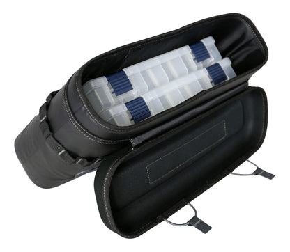 Perception Kayaks Outlaw 11.5 Moss Camo Sit on Top Fishing Kayak + Saddle Bag Tackle Storage System