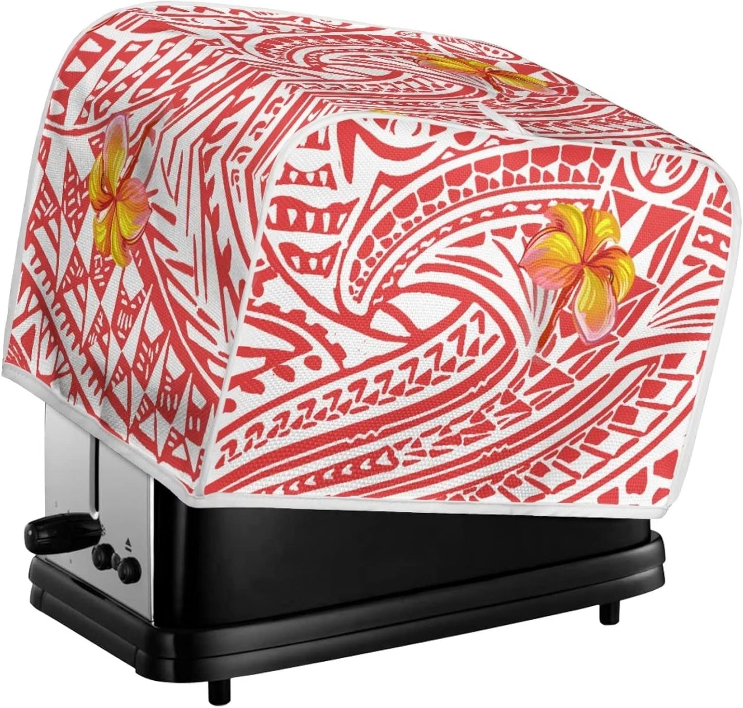 Polynesia Flower Durable Toaster Cover, Washable Dustproof Small Appliance Protection
