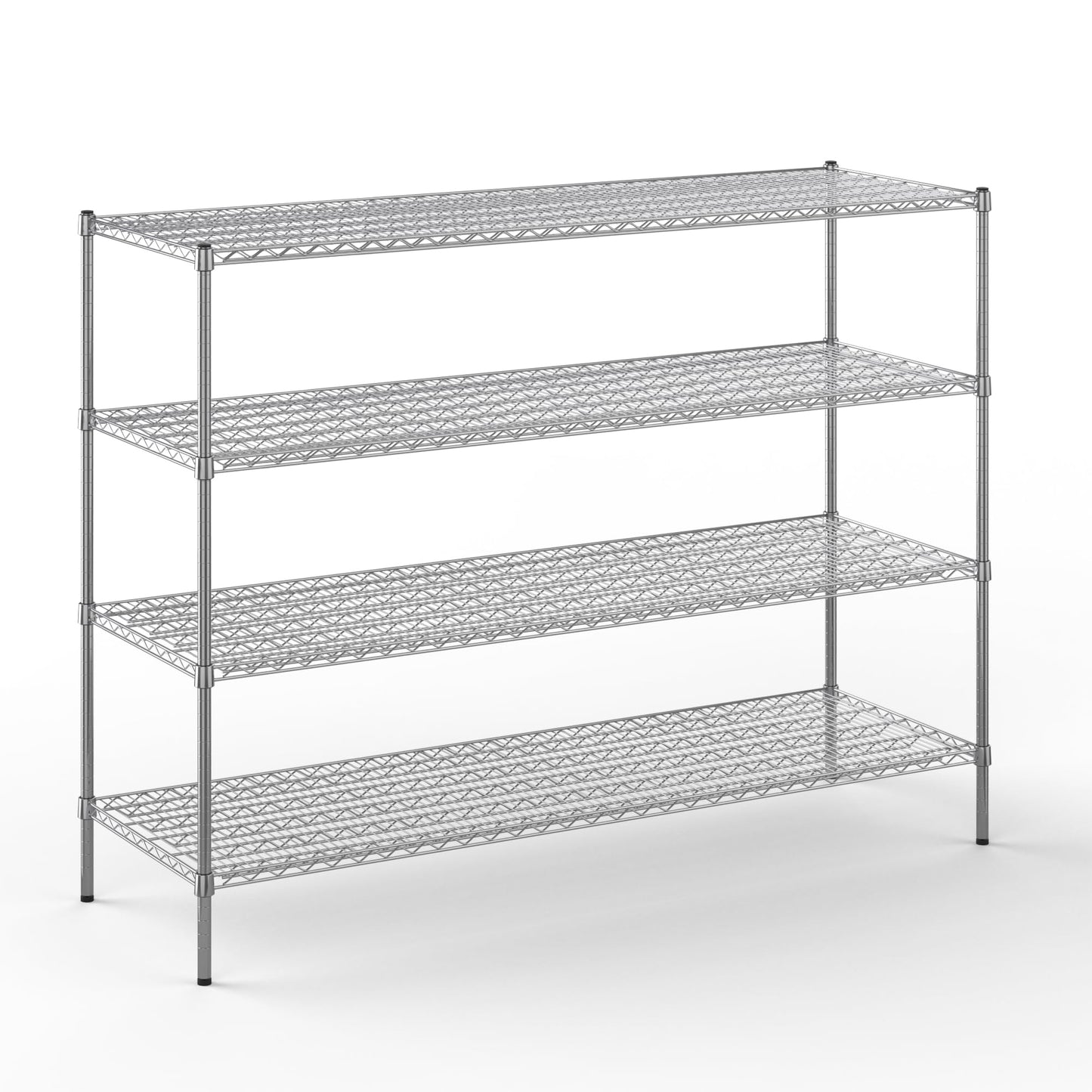 Regal Altair 24" Deep x 72" Wide x 54" Height Wire Shelving Kit | 4-Tier | NSF Commercial Storage Rack Unit