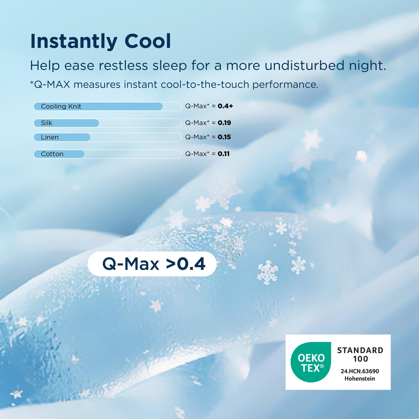Bedsure Cooling Comforter Bundle Cooling Pillow Cases for Hot Sleepers with Dual-Sided Cool Tech, 2 Pack HA & Ceramides Infused Silky Cooling Pillowcases Soft for Skin & Hair, Grey, Queen Size