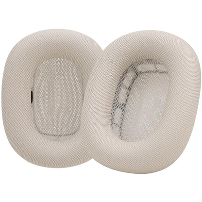 Laselan Upgraded Silicone Ear Cushions for AirPods Max Headphones 2024, Protein Leather Covered Ear Pads with Silicone & Memory Foam and Magnet (Starlight)