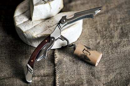 Laguiole Style de Vie Corkscrew, Bottle Opener with Foil Cutter, Rosewood