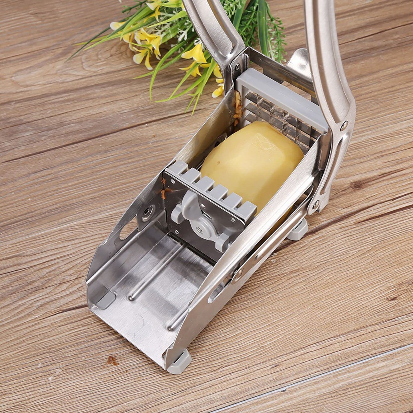 Ejoyous French Fry Cutter, Professional Stainless Steel Potato Slicer Chopper Set, French Fries Grater with 36 Hole and 64 Hole Cutter for Sweet Potato Carrot Cucumbers