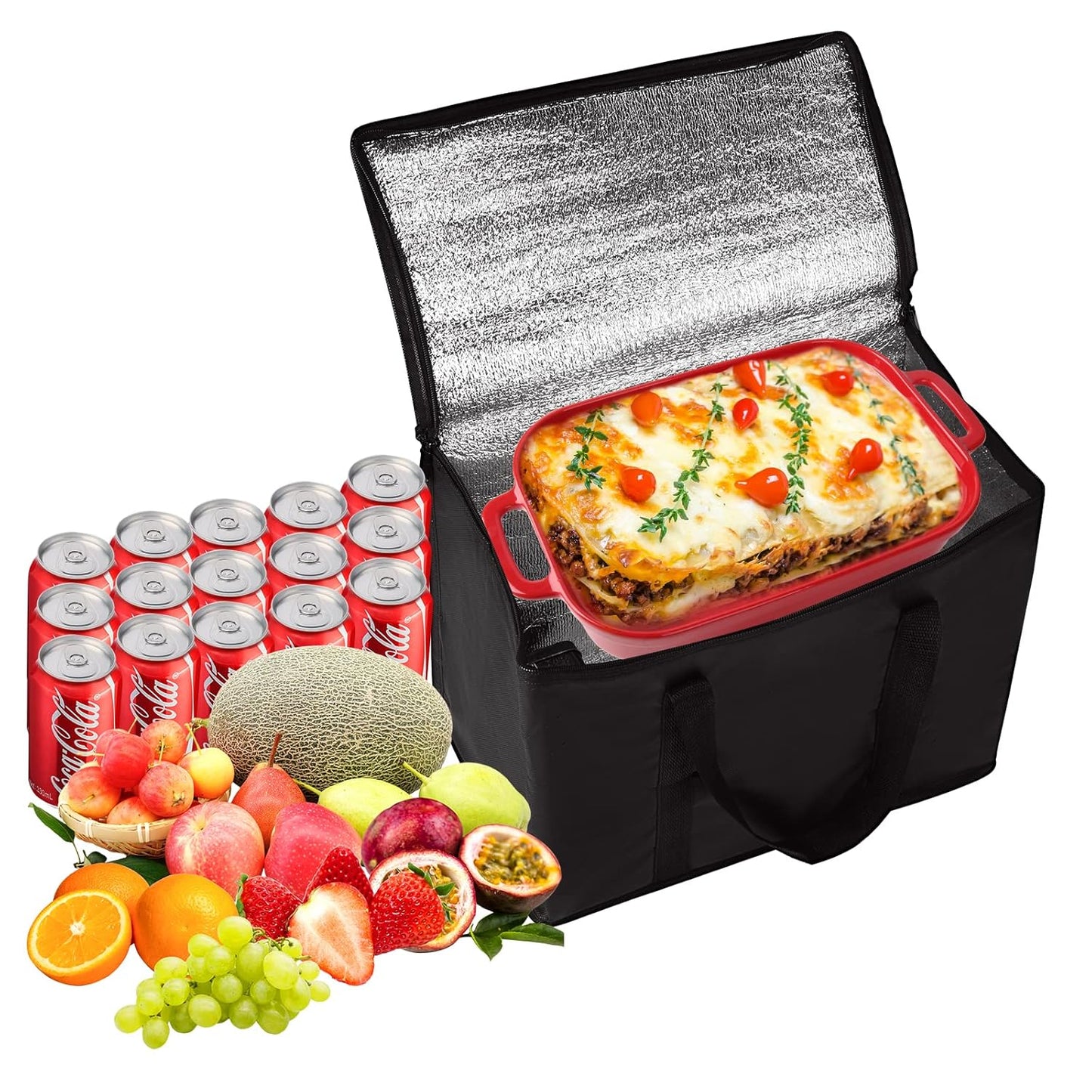 musbus Extra Insulated Food Delivery Bag Cooler Bags Keep Food Warm Catering Therma for doordash Catering cooler bags