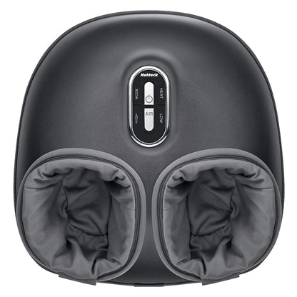 Nekteck Shiatsu Foot Massager with Heat, Deep Kneading Therapy Air Compression, Feet Massage Improve Blood Circulation Foot Wellness Soothing Pain Relief, Relax for Home Office Use