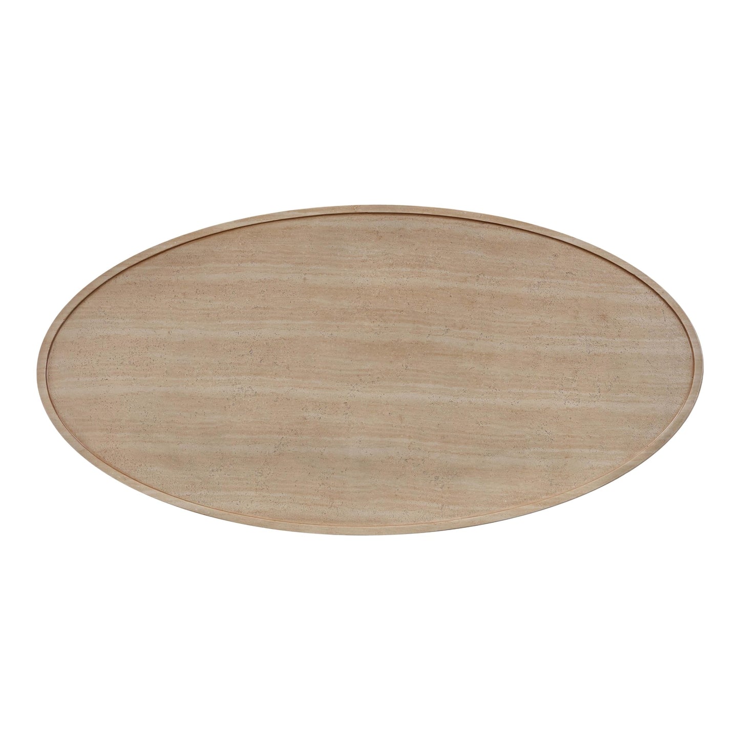 Tov Furniture Eclipse Textured Faux Travertine Indoor/Outdoor Coffee Table