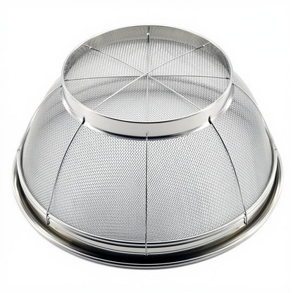 Fine Mesh Strainer for Kitchen, 4 Quart Stainless Steel Colander Bowl for Pasta, Rice, Fruit, Metal Net Baskets with Resting Base - Strain, Drain, Rinse