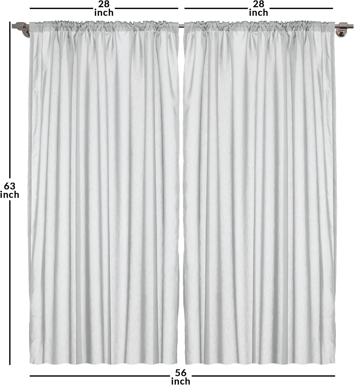 Ambesonne Lemons Window Curtains, 2-Panel Set with Rod Pocket, Modern Summer Citrus Fruits Illustration, 28" x 63",