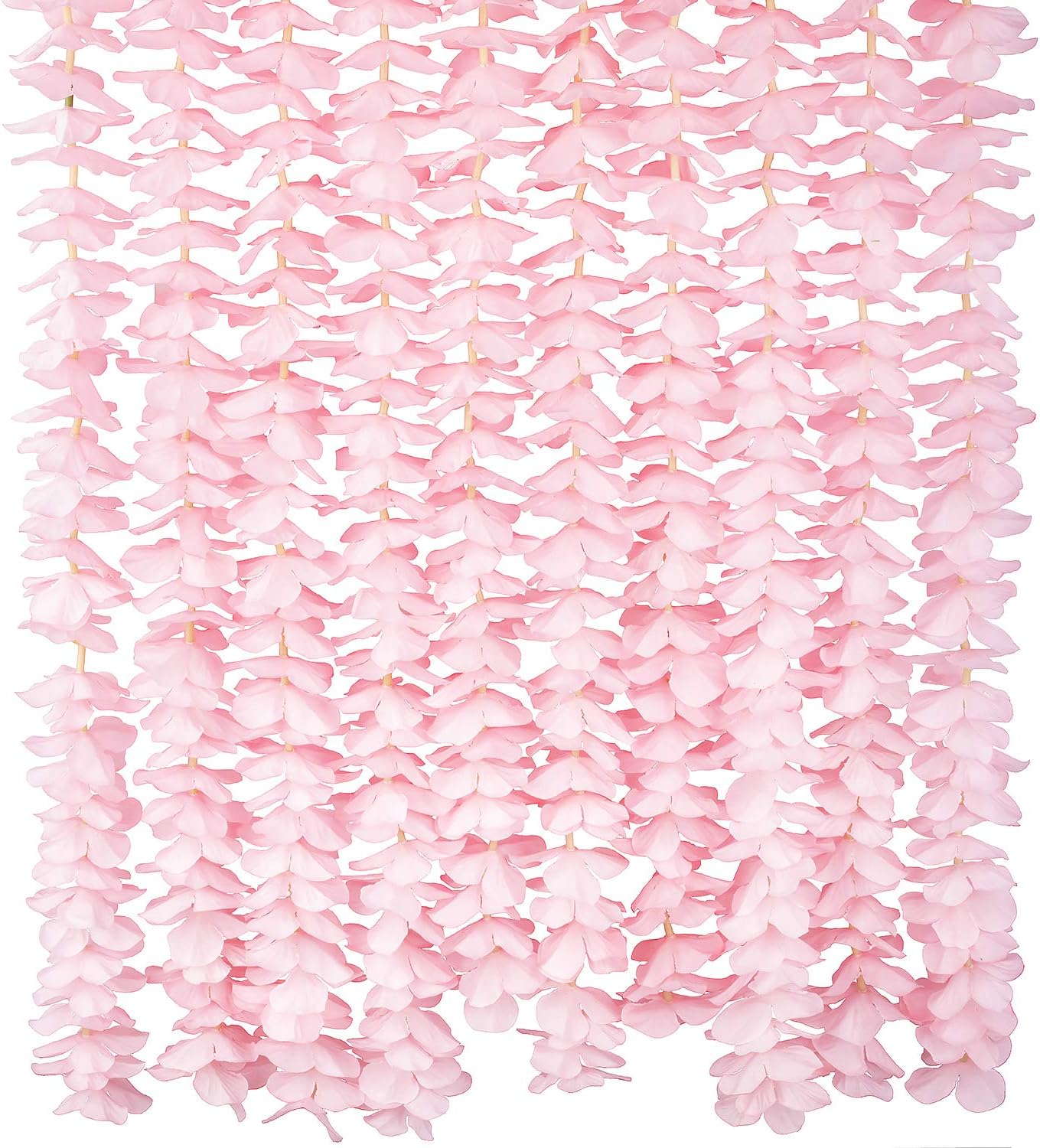 GPARK 10 Pack 6.5 Feet Wisteria Artificial Fake Hanging Flowers Silk Vine Garland for Home Wedding Party Decoration