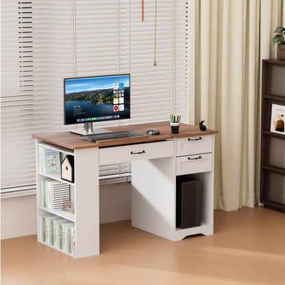 Lurinthal Drafting Table with Storage Cabinet & Drawers, Adjustable Drawing Desk with Open Shelves, Craft Table Painting Desk for Artists, Painters, Drawing, Crafting, Reading, Writing, Working