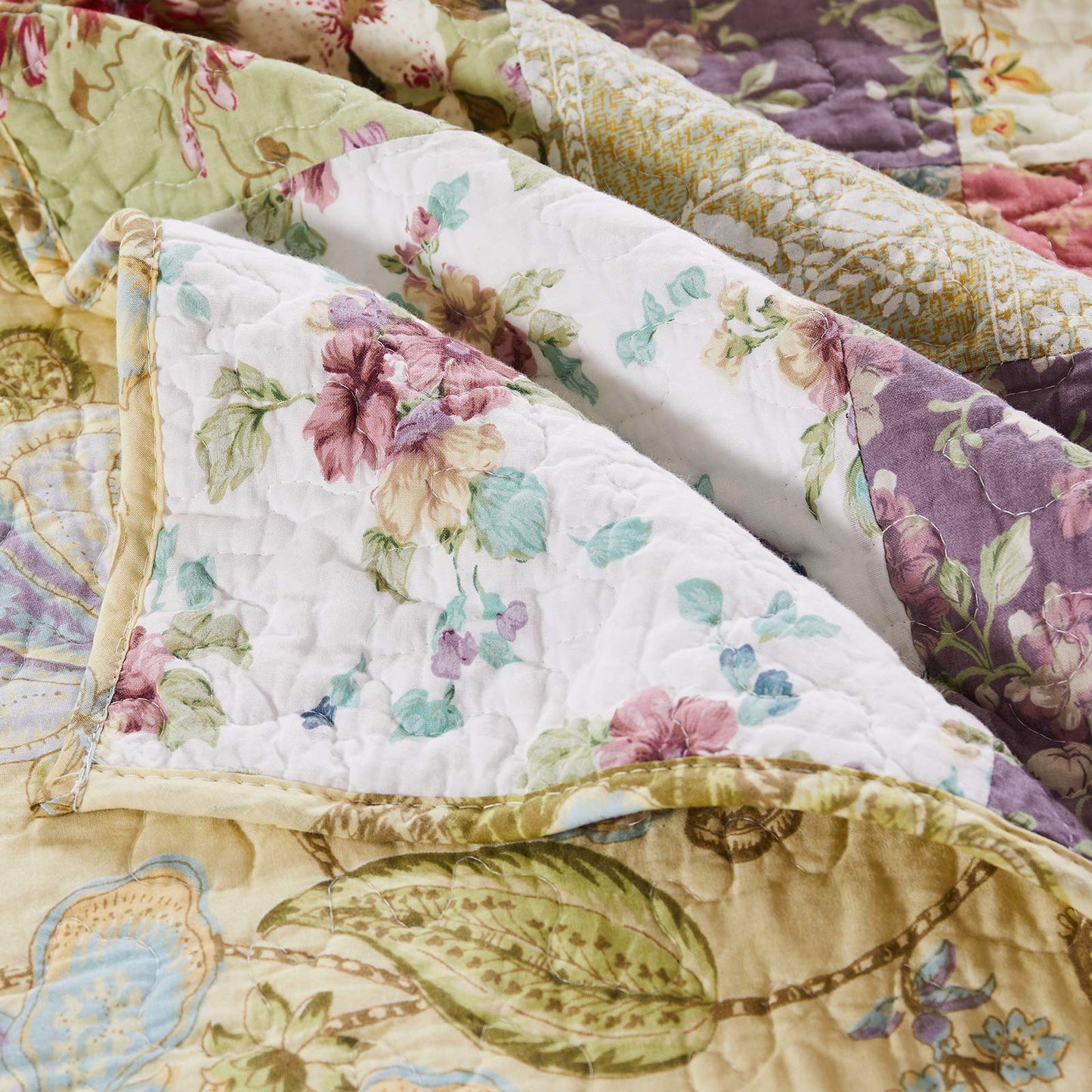 Greenland Home Blooming Prairie 100% Cotton Patchwork Bedspread Set