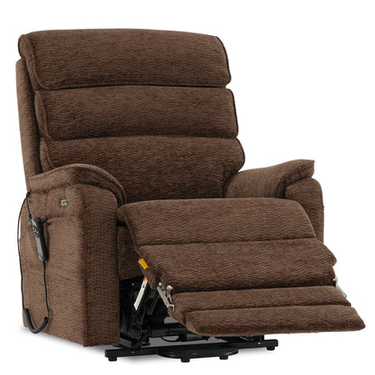 DYNOX 400 lbs Power Lift Recliner Chair for Big and Tall Elderly, Dual Motor Lay Flat Lift Chair with Heat & Massage, 9298L, Chenille Brown