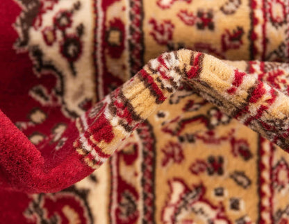 Unique Loom Reza Collection Traditional Persian Style Area Rug, 9 ft 10 in x 13 ft, Burgundy/Ivory