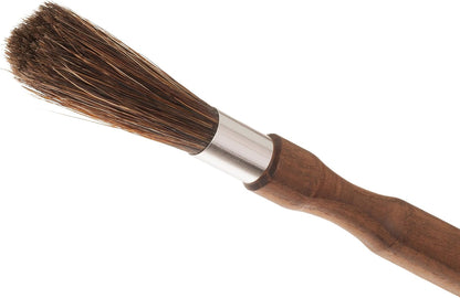 Redecker Natural Pig Bristle Espresso Maker Brush with Oiled Thermowood Handle, 8-1/8 Inches
