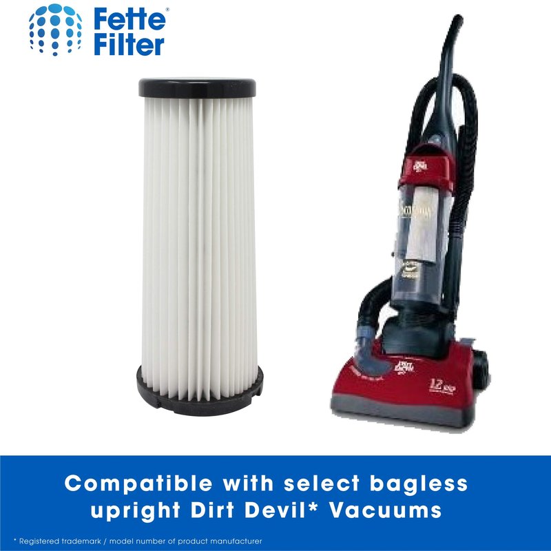Fette Filter - Vacuum HEPA Filter Compatible with Dirt Devil F1 (F-1) Compare to Part # 3JC0280000, 3-JC0280-000 & 2JC0280000, 2-JC0280-000 (Pack of 3)