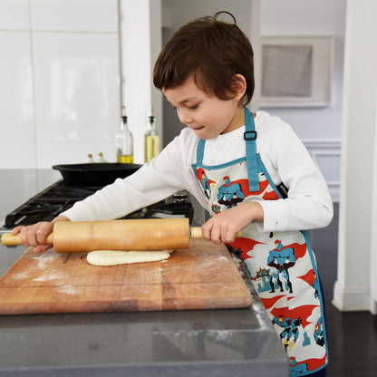 Urban Infant Little Helper Kids Apron - Children's Cooking Art Gardening - Great Gift for Toddler Boys and Girls - Poppies, Small