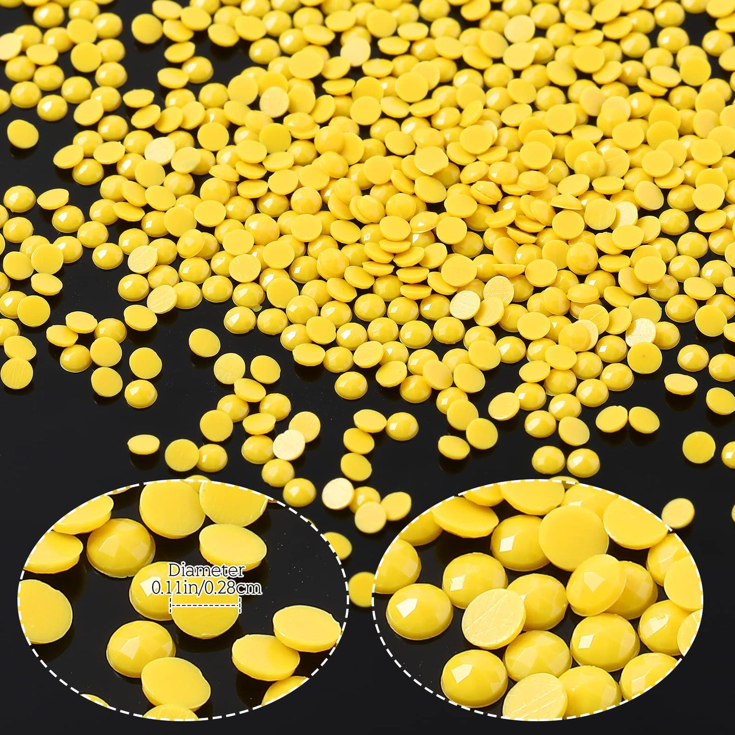 60000 Pcs 60 Color Rhinestones Diamond Painting Beads Flat Bottom Round Resin Beads Art Replacement Diamonds for DIY Craft Diamond Painting Accessories(Bright Color)