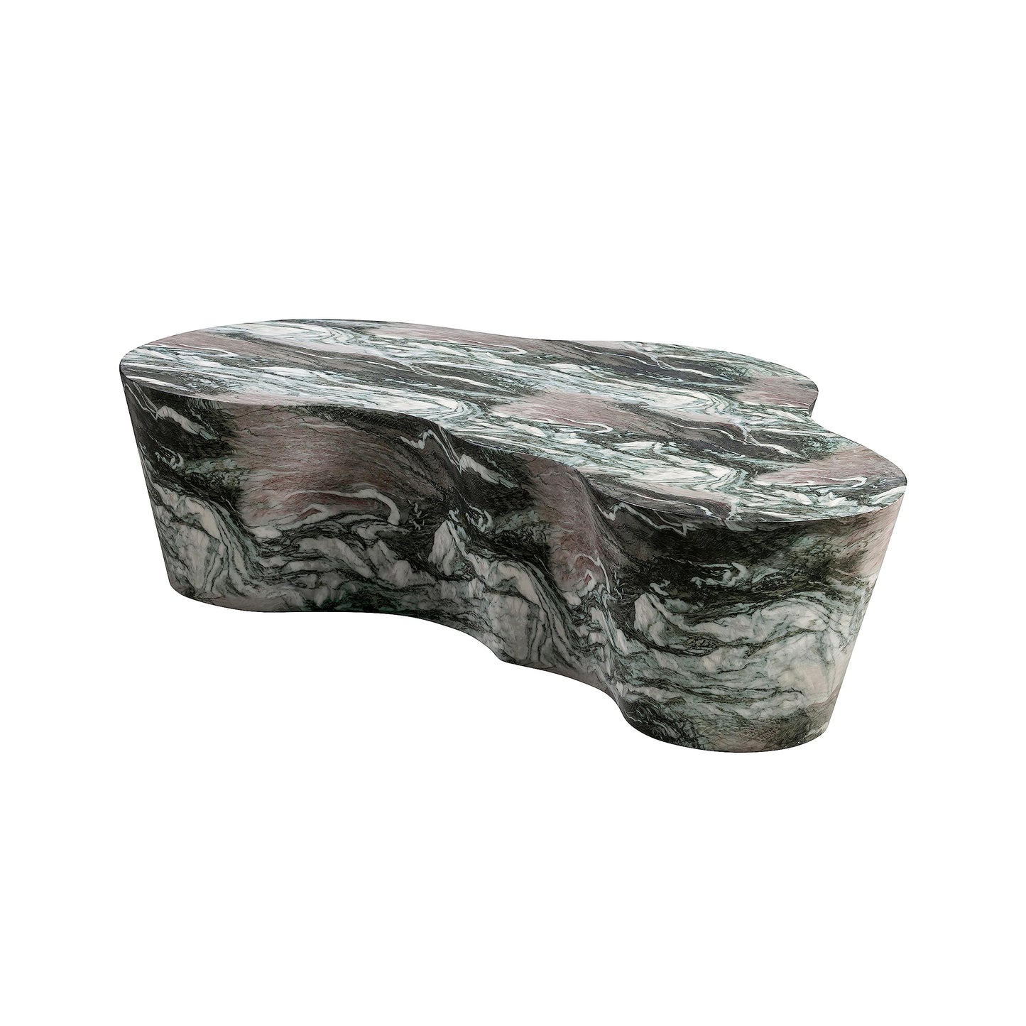 Slab Grey/Blush Faux Marble Coffee Table