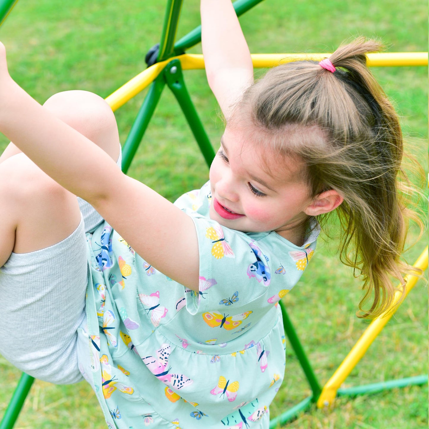 Virubi 12 FT Climbing Dome for Kids 3-10, Geometric Jungle Gym, Outdoor Play Equipment Supports 1000 lbs, Anti-Rust Easy Assembly