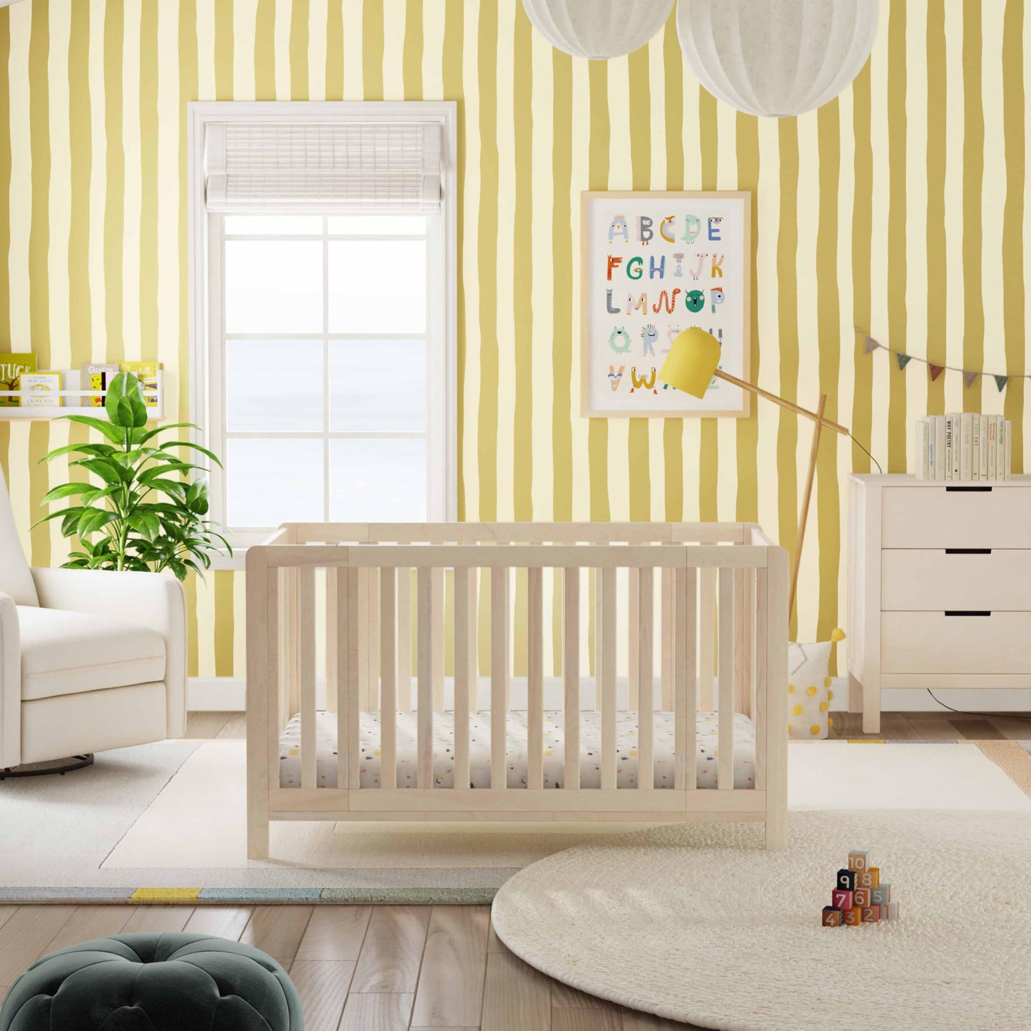 Carter's by Davinci Colby Grow 6-in-1 Convertible Crib - Portable Bassinet to Full-Size Baby Crib w/Removable Wheels, Toddler Bed, Junior, Full-Size Bed - GREENGUARD Gold Certified - Easy to Assemble