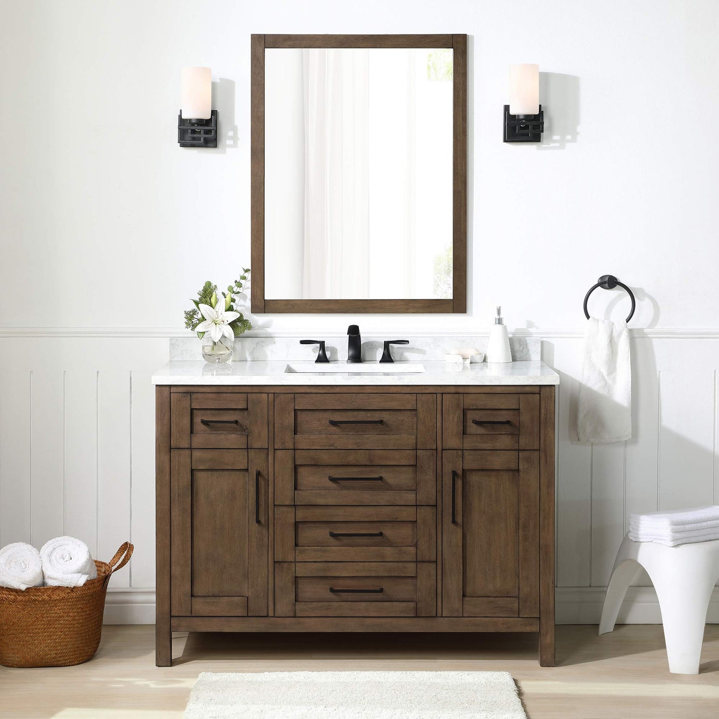 OVE Decors Tahoe 48 in. Almond Latte Vanity