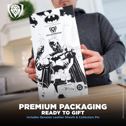DALSTRONG Pizza Wheel - BATMAN™ Edition - Shadow Black Edition - Heavy-Duty German Steel - Black Titanium Pizza Cutter - G10 Handle - Detachable DC Artwork Blade - Collectible Razor Sharp