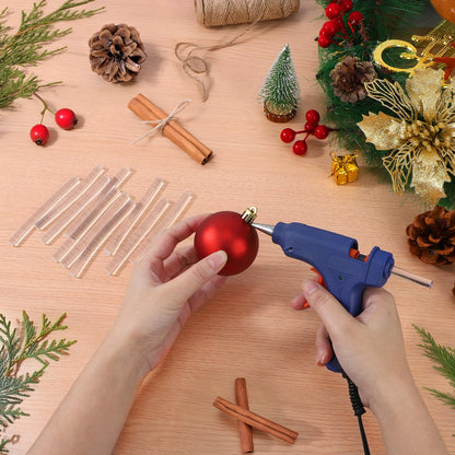 ENPOINT 0.27"x4" 72 Pack Black Hot Glue Sticks & 50 Pack Crystal Clear Hot Glue Sticks for Fabric, Wood, Metal, Glass, Plastic, Floral