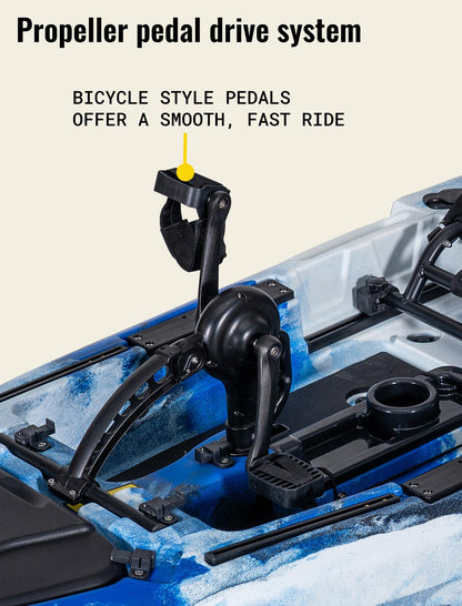 RC 10' Single Pedal Kayak - Propeller Drive (Lime Camo)