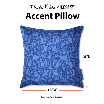 Frida Kahlo® + Classic Accessories® Accent Pillows, 2-Pack, 18 Inch, Animalitos Azules