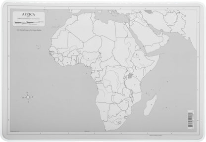 Painless Learning Africa Map Placemat - 12 x 17 1/2 inches