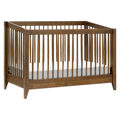 Babyletto Sprout 4-in-1 Convertible Crib with Toddler Bed Conversion Kit in Natural Walnut, Greenguard Gold Certified