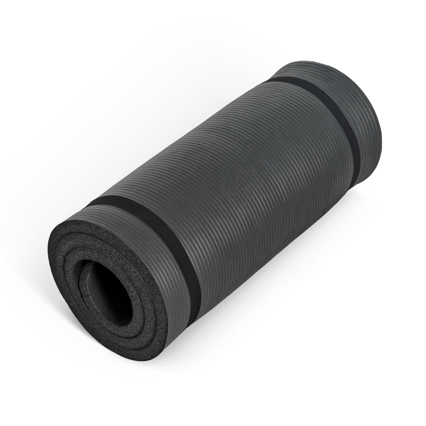 CAP Barbell 1-Inch High Density Exercise Yoga Mat with Strap | Multiple Colors