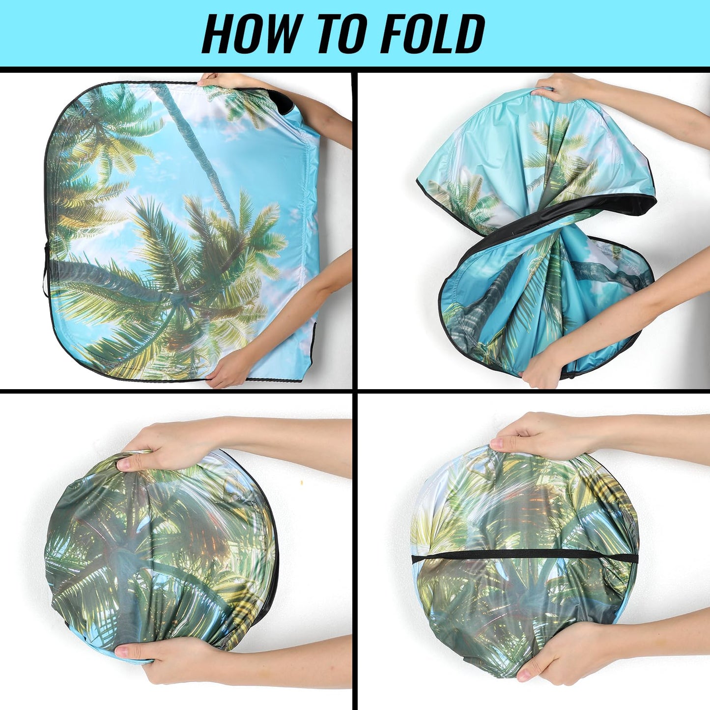 Windshield Sun Shade - Car Windshield Sun Shade for UV Protection Heat Reduction 2025 Sun Visor for Car Interior (55"x31.5")