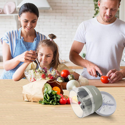 Handheld Spiralizer Vegetable Slicer, 4 in 1 Heavy Duty Veggie Spiralizer for Zucchini, Salad, Carrot, Fruit