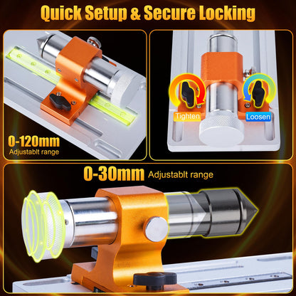 FoxAlien 4th Axis Rotary Module for Masuter 3S, XE-Ultra, XE-PRO CNC Router Machine, with NEMA23 Closed Loop Stepper 10:1 Reduction Gearbox for Cylindrical Wood Metal Engraving (AC57-10)