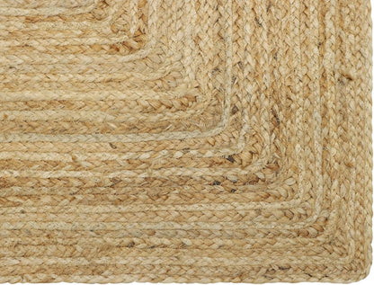 COTTON CRAFT Jute Area Rug - 100% Braided Jute, Neutral Reversible, Small 22x34 Rug for Kitchen, Living Room, Bedroom