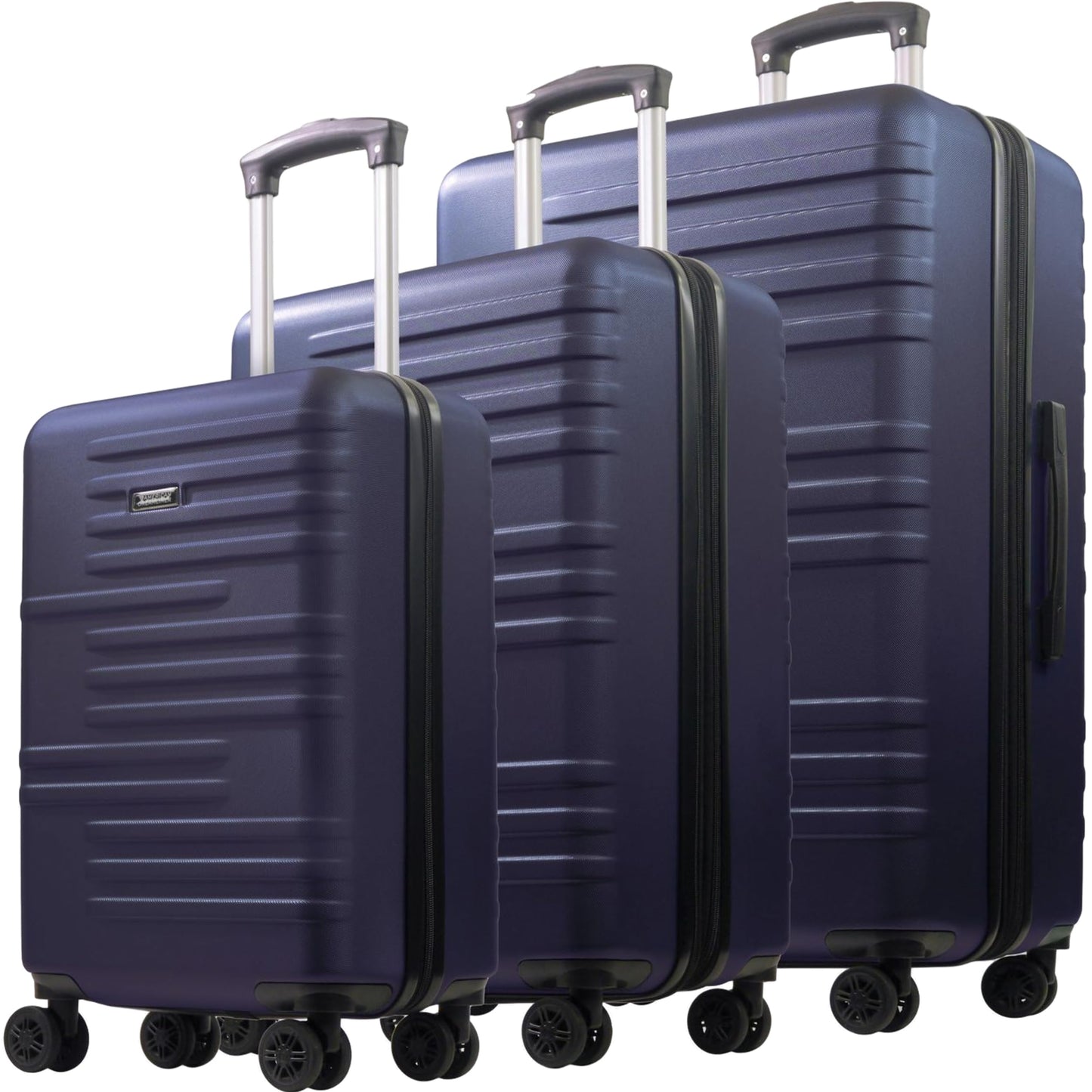 American Dreamliner 3 Piece Set Rolling Luggage, Hardshell Suitcases with Spinner Wheels, 22.5, 26.5, and 30 Inch, Navy
