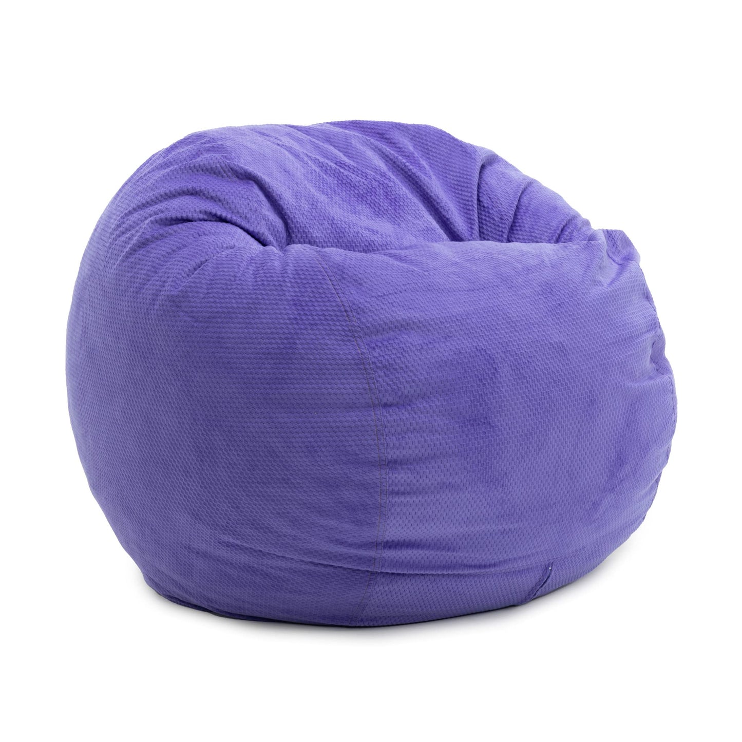 CordaRoy's Chenille Bean Bag Chair, Convertible Chair Folds from Bean Bag to Lounger, As Seen on Shark Tank, Very Peri Purple - Queen Size